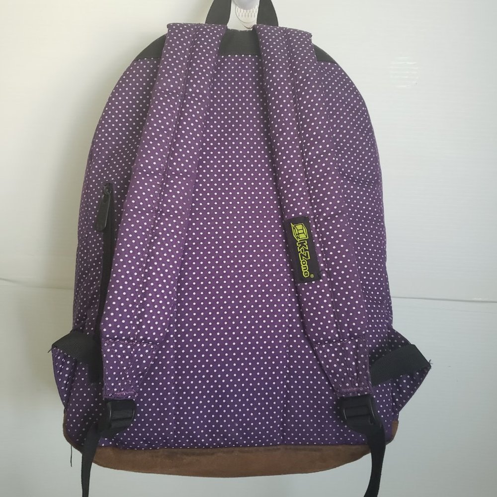 K-ZONE Backpack polka dot pattern purple white brown high end detail core series - Picture 9 of 12